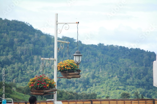 cable car on mountain