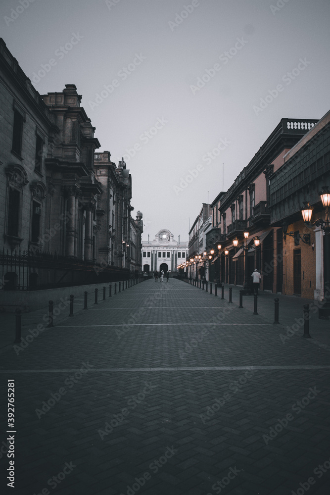 Fototapeta premium Alameda a la Casa de la Literatura Peruana