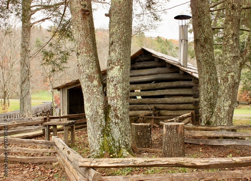 old rustic building, Mabry Mill, Blue Ridge Parkway, Dan of Meadow, Virginia