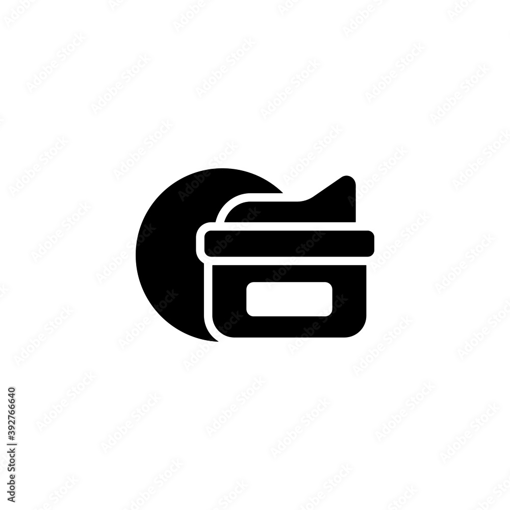 Moisturizer Icon in black flat glyph, filled style isolated on white background Moisturizer Icon in black flat glyph, filled style isolated on white background