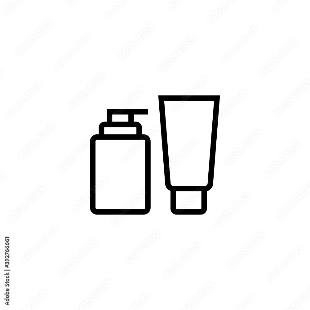 Product Icon in black line style icon, style isolated on white background Product Icon in black line style icon, style isolated on white background