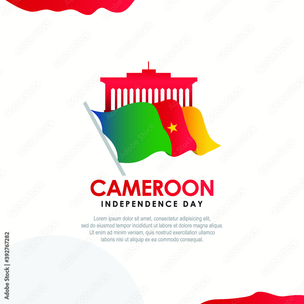 Cameroon independence day design template. Cameroon independence day design template.