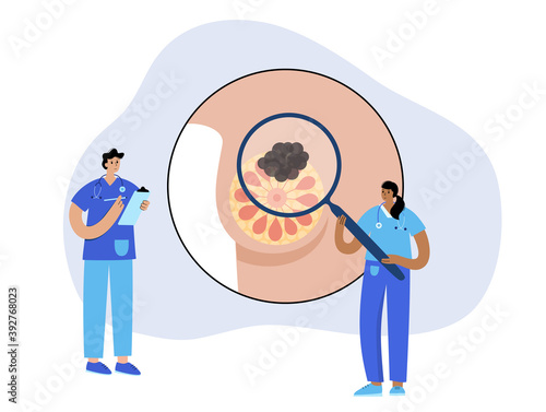 Breast disease concept