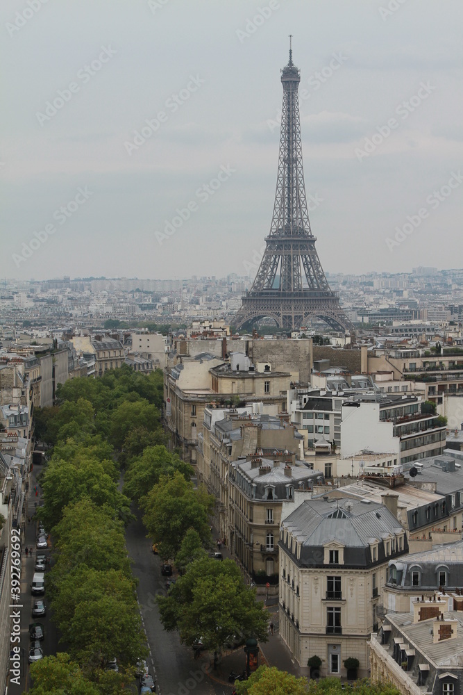 Paris Landscape with Eiffel Tower 