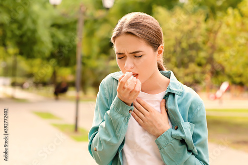 Young woman suffering from ...