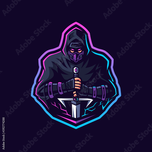 Assassin Gaming Logo Vector