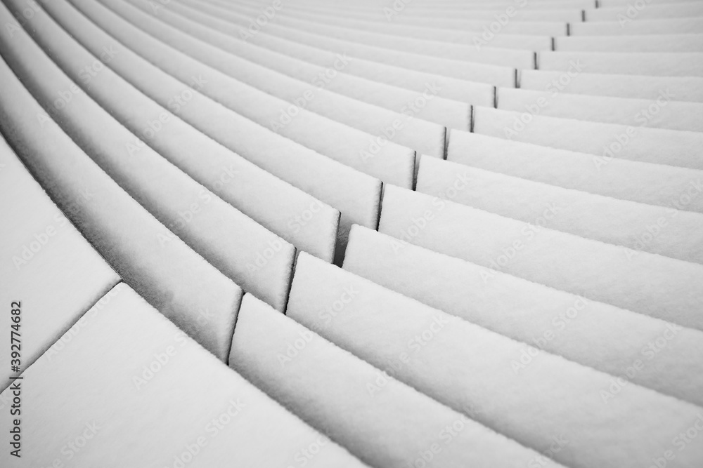 Obraz premium White snow pattern lines background