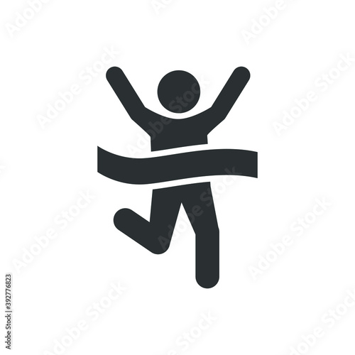 Marathon runner icon