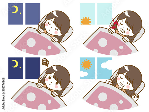 女児の睡眠