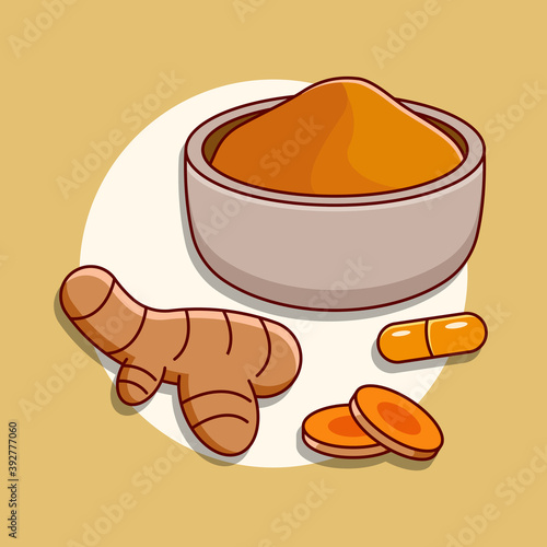 Turmeric for healthy and cosmetics products
