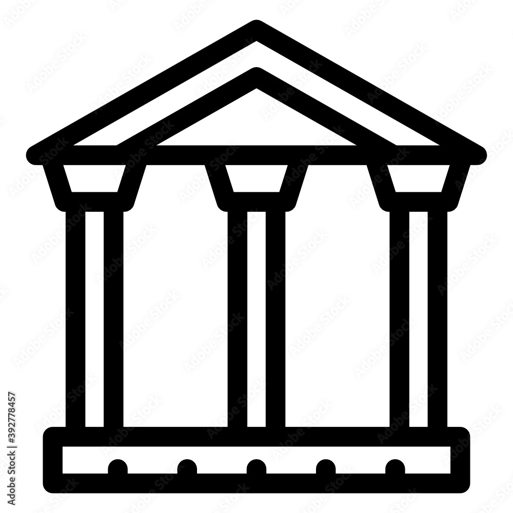 
London national exhibition center, solid icon of british museum 
