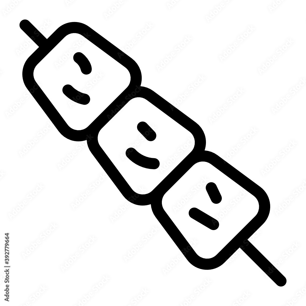 Skewer, barbecue food icon, glyph vector design.
Skewer, barbecue food icon, glyph vector design.