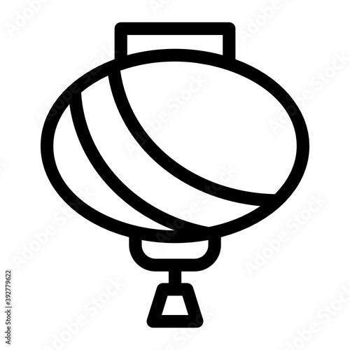 
Traditional hanging paper lantern icon design,
