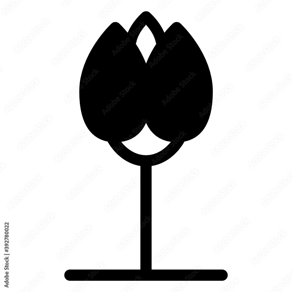 Tulip blossom icon in solid style with editable quality
Tulip blossom icon in solid style with editable quality
