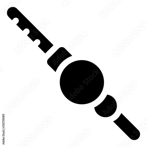 
Snake charmer flute vector in editable style 
