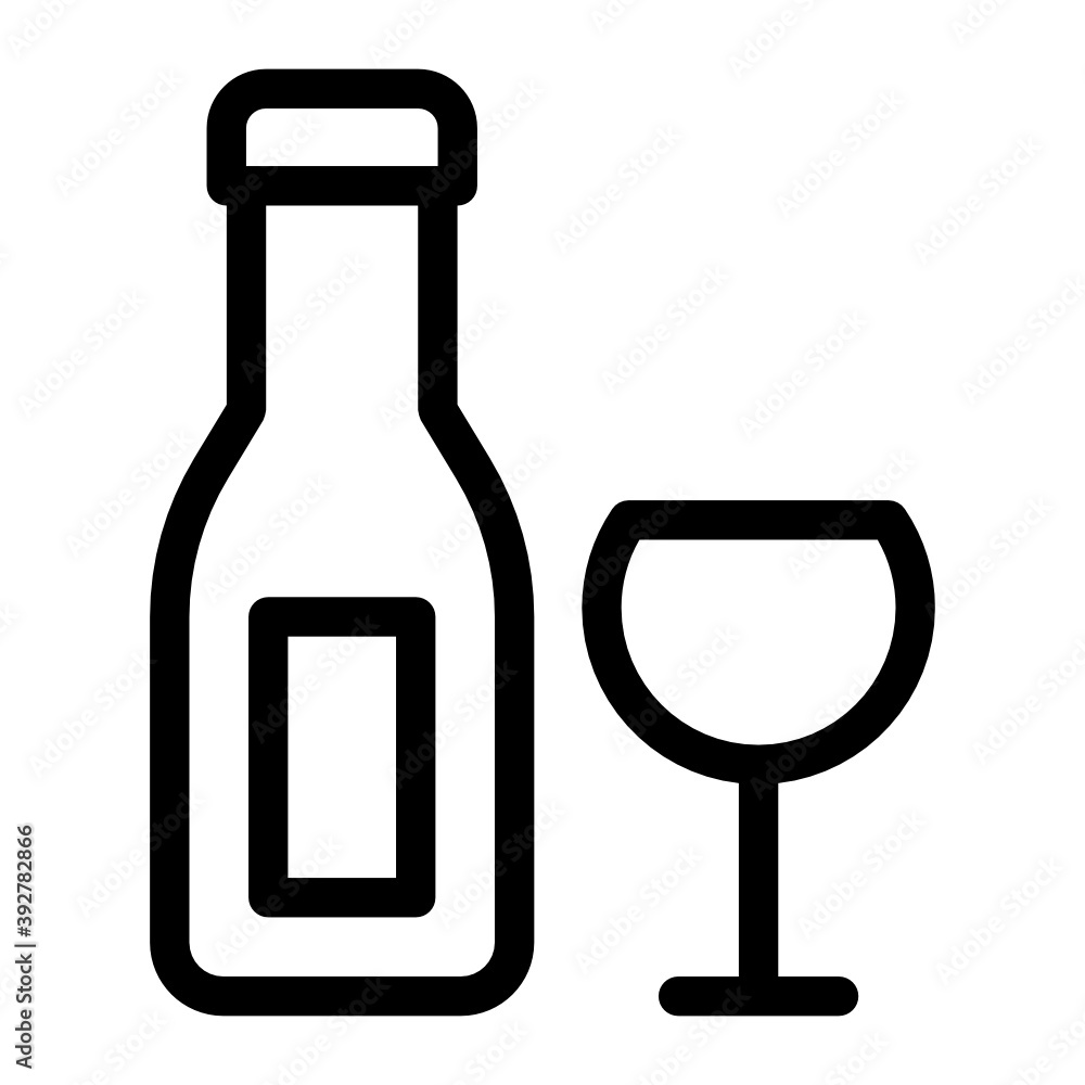 Wine bottles, russian vodka alcoholic beverage solid icon
Wine bottles, russian vodka alcoholic beverage solid icon