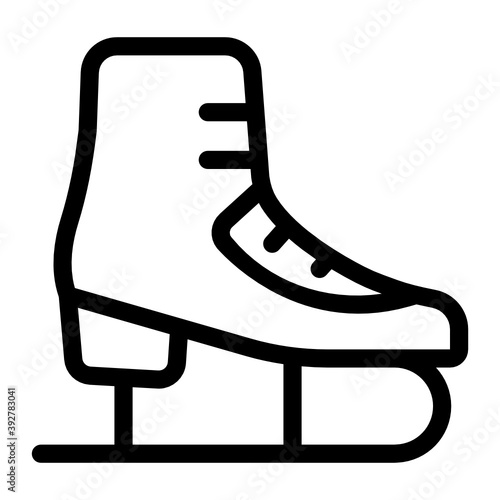 
An icon design of santa sled in modern solid style 
