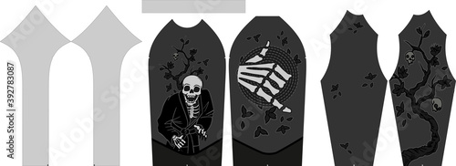  Rash Guard Artwork Pattern Full Sleeve Shirt vectors 