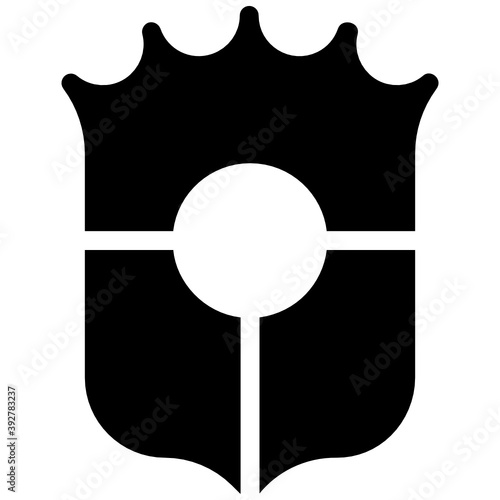 
Filipino shield, modern glyph style 
