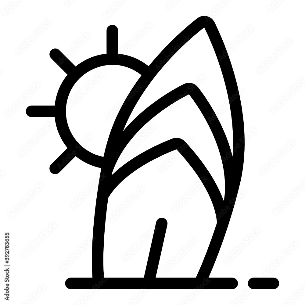 Seaside sunny view, island icon of island
Seaside sunny view, island icon of island