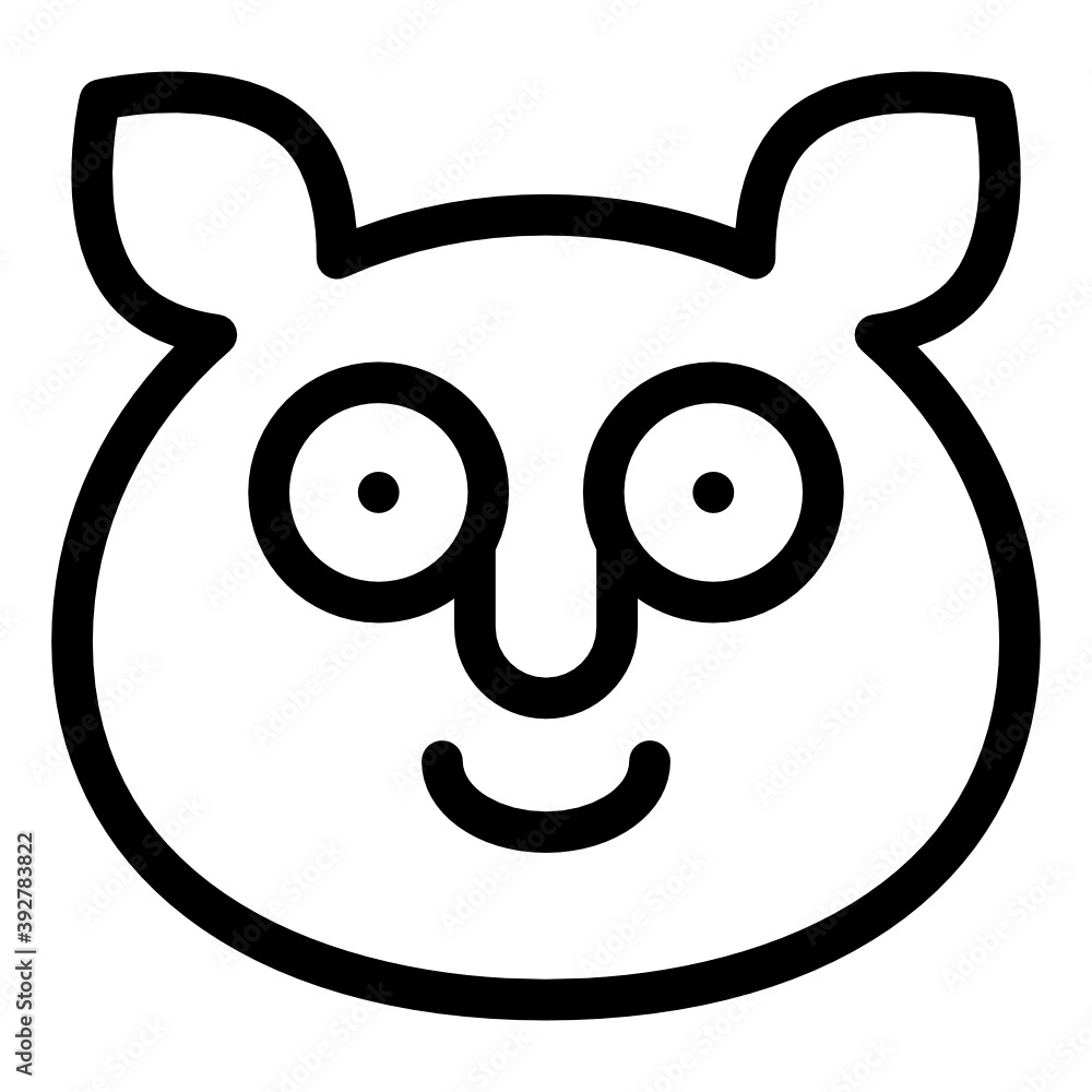 Obraz premium Wildlife animal mammal, solid icon of koala