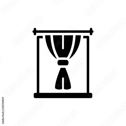 curtain icon design vector template