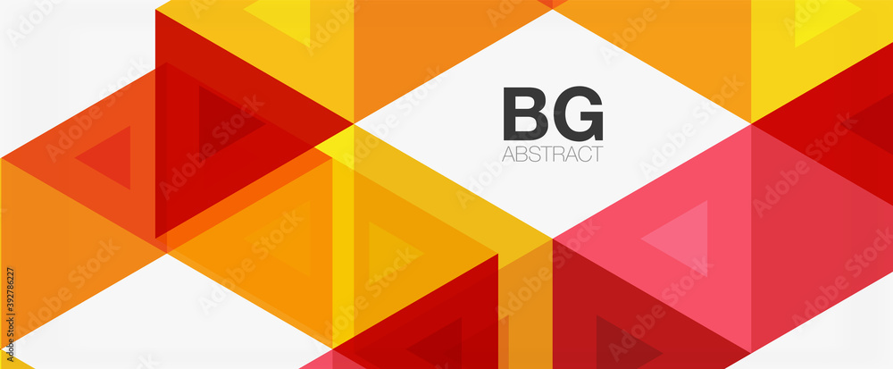 Mosaic triangle pattern abstract background for cover, banner, flyer and poster and other template Mosaic triangle pattern abstract background for cover, banner, flyer and poster and other template