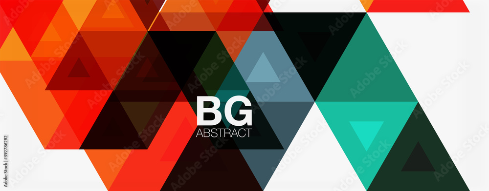 Mosaic triangle pattern abstract background for cover, banner, flyer and poster and other template Mosaic triangle pattern abstract background for cover, banner, flyer and poster and other template