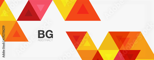 Free Download Mosaic triangle pattern abstract background for cover, banner, flyer and poster and other template - GFXLoad