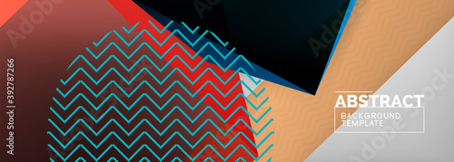 Low poly 3d geometric shapes, minimal abstract background. Vector illustrations for covers, banners, flyers and posters and other