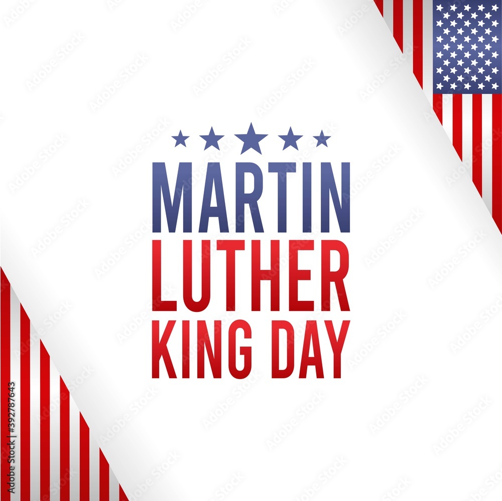 Martin Luther King Day Vector Illustration. Suitable for greeting card poster and banner