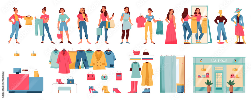 Women In Store Set Women In Store Set
