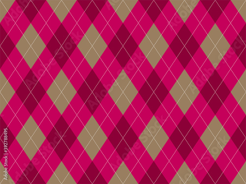 Argyle pattern seamless. Fabric texture background. Classic argill vector ornament