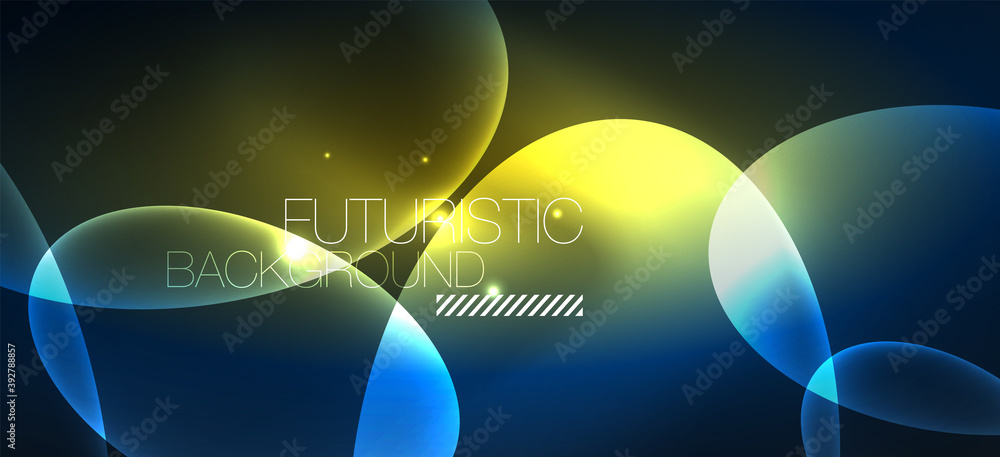 Neon ellipses abstract backgrounds. Shiny bright round shapes glowing in the dark. Vector futuristic illustrations for covers, banners, flyers and posters and other Neon ellipses abstract backgrounds. Shiny bright round shapes glowing in the dark. Vector futuristic illustrations for covers, banners, flyers and posters and other