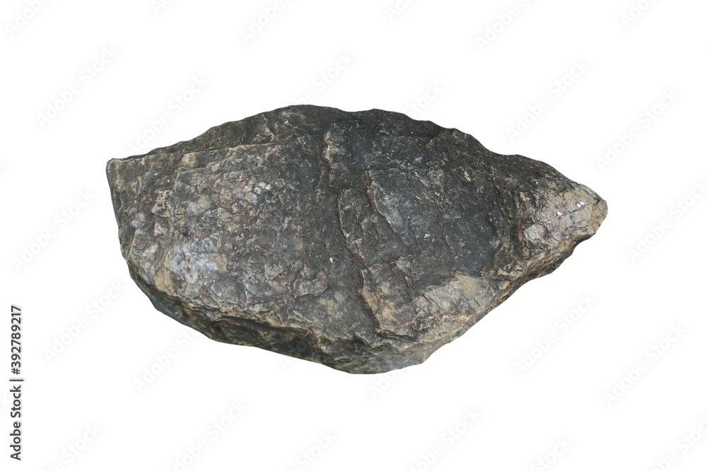 Big stone for garden decoration isolated on a white background. limestone rock. Big stone for garden decoration isolated on a white background. limestone rock.