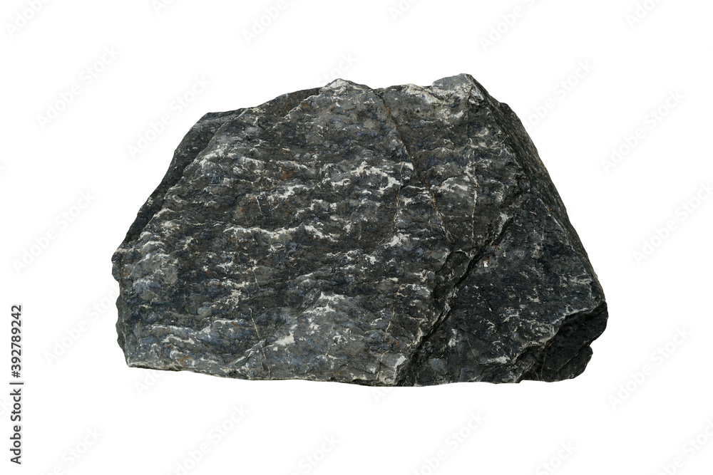 Big stone for garden decoration isolated on a white background. limestone rock. Big stone for garden decoration isolated on a white background. limestone rock.