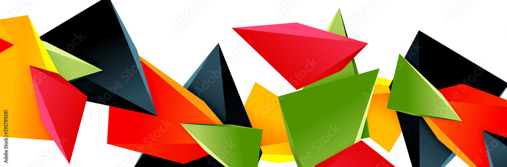 Triangle mosaic abstract background, 3d triangular low poly shapes. Geometric vector illustration for covers, banners, flyers and posters and other Triangle mosaic abstract background, 3d triangular low poly shapes. Geometric vector illustration for covers, banners, flyers and posters and other