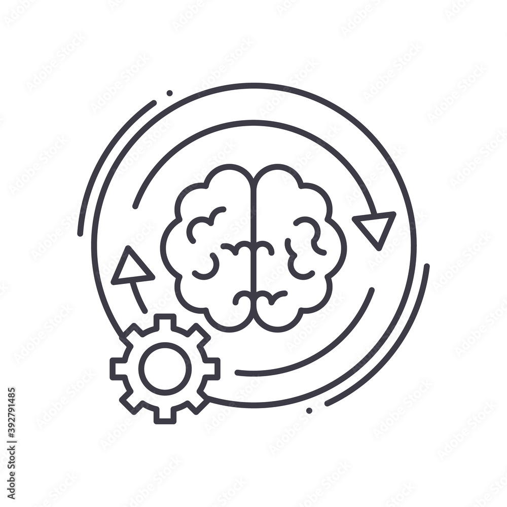 Problem solving icon, linear isolated illustration, thin line vector, web design sign, outline concept symbol with editable stroke on white background. Problem solving icon, linear isolated illustration, thin line vector, web design sign, outline concept symbol with editable stroke on white background.