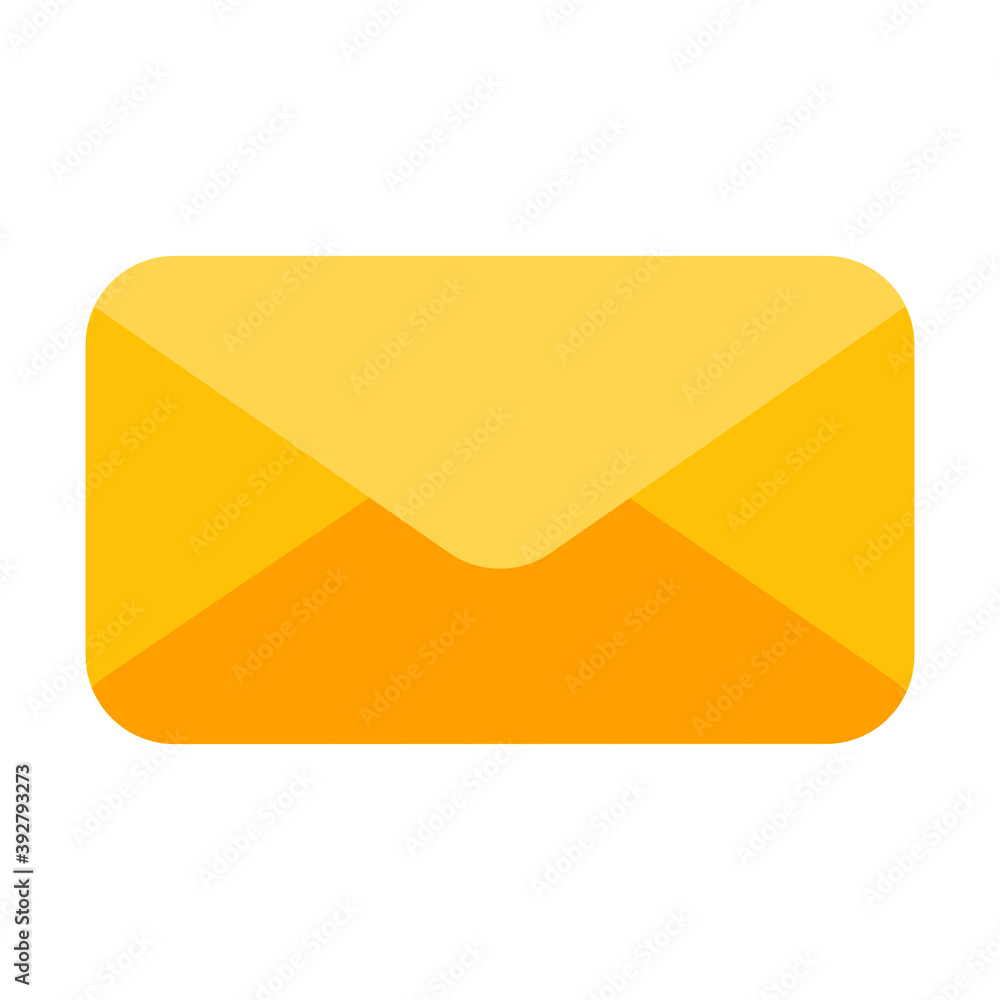 Email icon vector illustration in flat style for any projects Email icon vector illustration in flat style for any projects