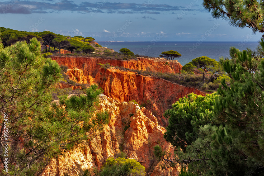 rote Sandsteinfelsen von Falesia, Algarve
