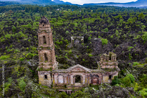 church in the mountains of michoacan. photo