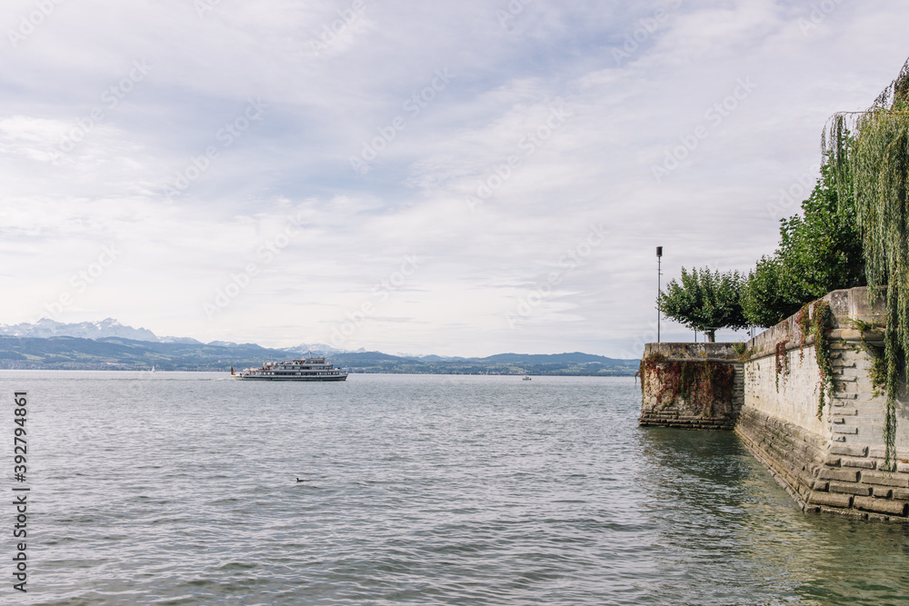 Fototapeta premium Langenargen, Bodensee, Schiff