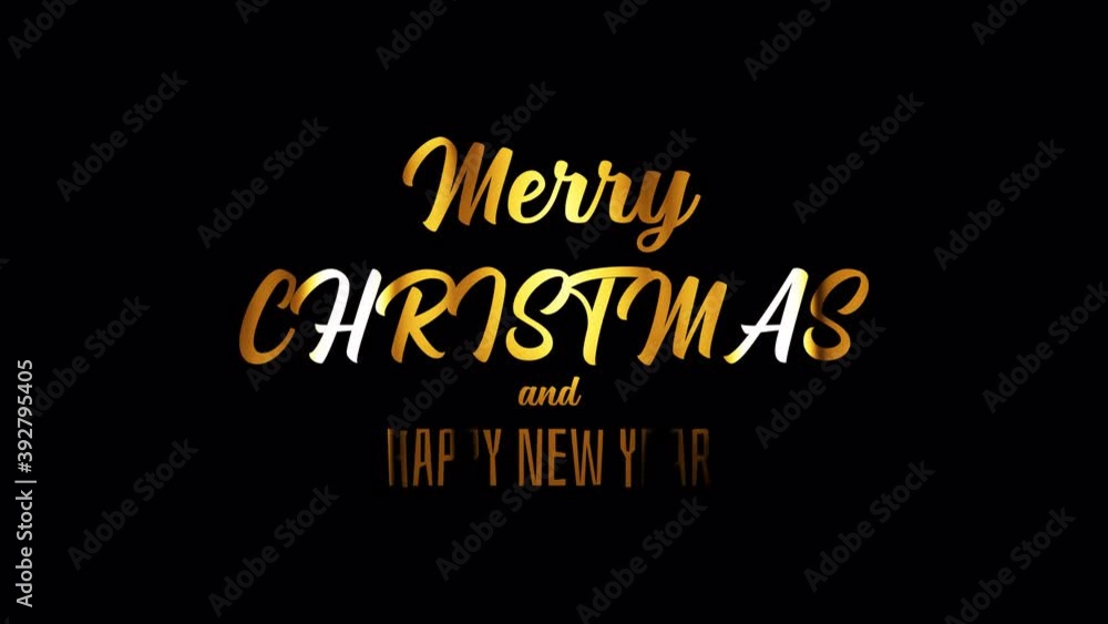 Merry Christmas and Happy New Year golden handwriting text with light effect. 4K seamless loop. Gold words on a transparent background with an alpha channel quicktime prores 444 for overlay. Merry Christmas and Happy New Year golden handwriting text with light effect. 4K seamless loop. Gold words on a transparent background with an alpha channel quicktime prores 444 for overlay.