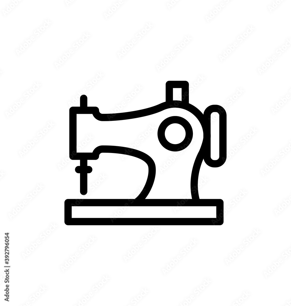 sewing machine icon, vector, design trendy