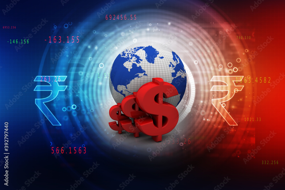 3d rendering usd Dollar symbol 3d rendering usd Dollar symbol