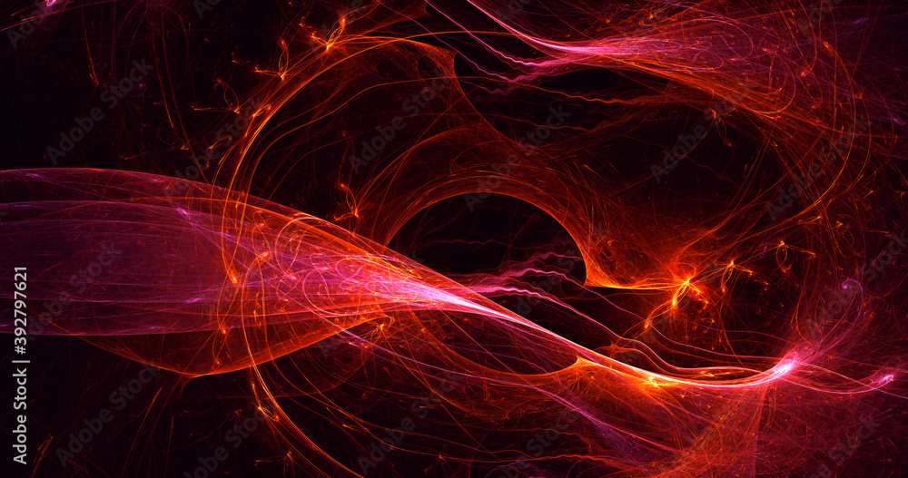 3D rendering abstract multicolor fractal light background 3D rendering abstract multicolor fractal light background