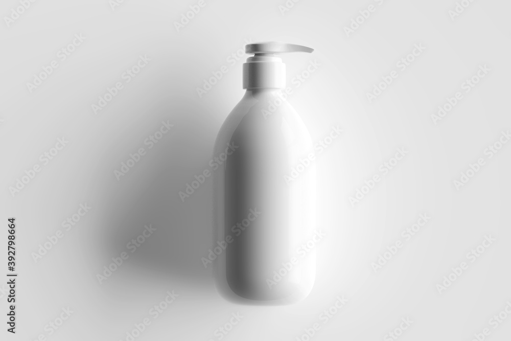 White cosmetic container mockup White cosmetic container mockup