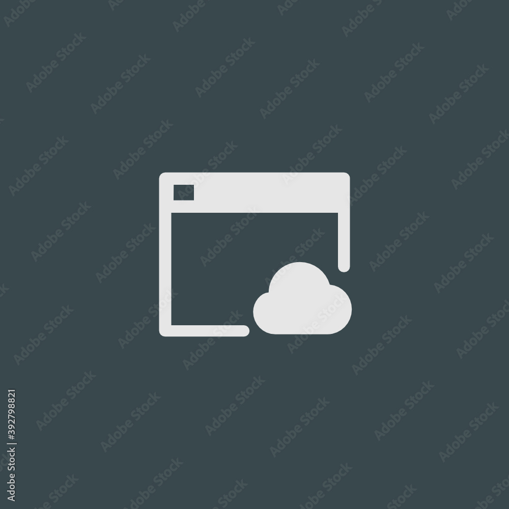 Cloud Browsing - Tile Icon Cloud Browsing - Tile Icon