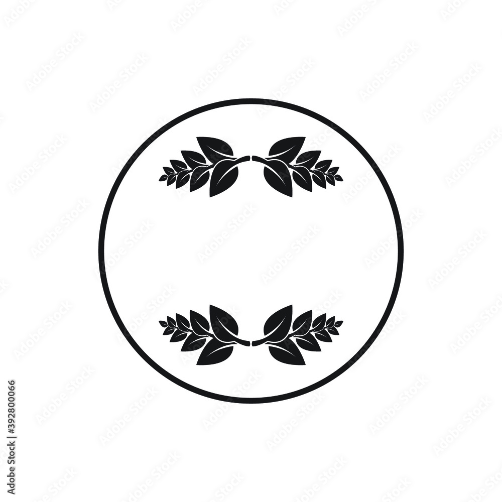 Icon vector graphic of leaf pattern abstrack, good for template Icon vector graphic of leaf pattern abstrack, good for template