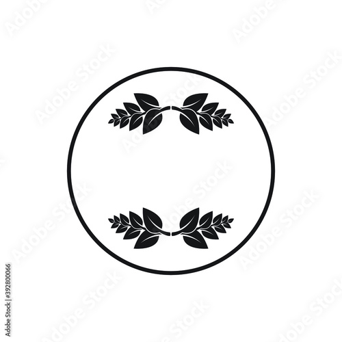 Icon vector graphic of leaf pattern abstrack, good for template